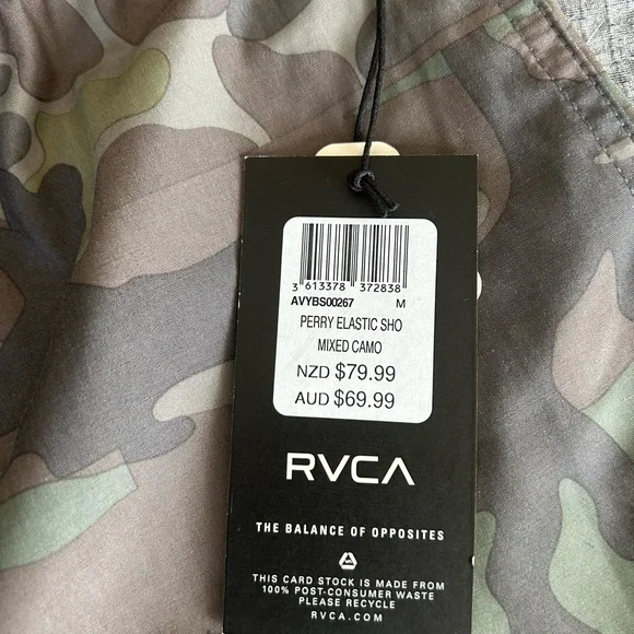 Rvca brand new with tags men’s size medium shorts - Picture 3 of 3